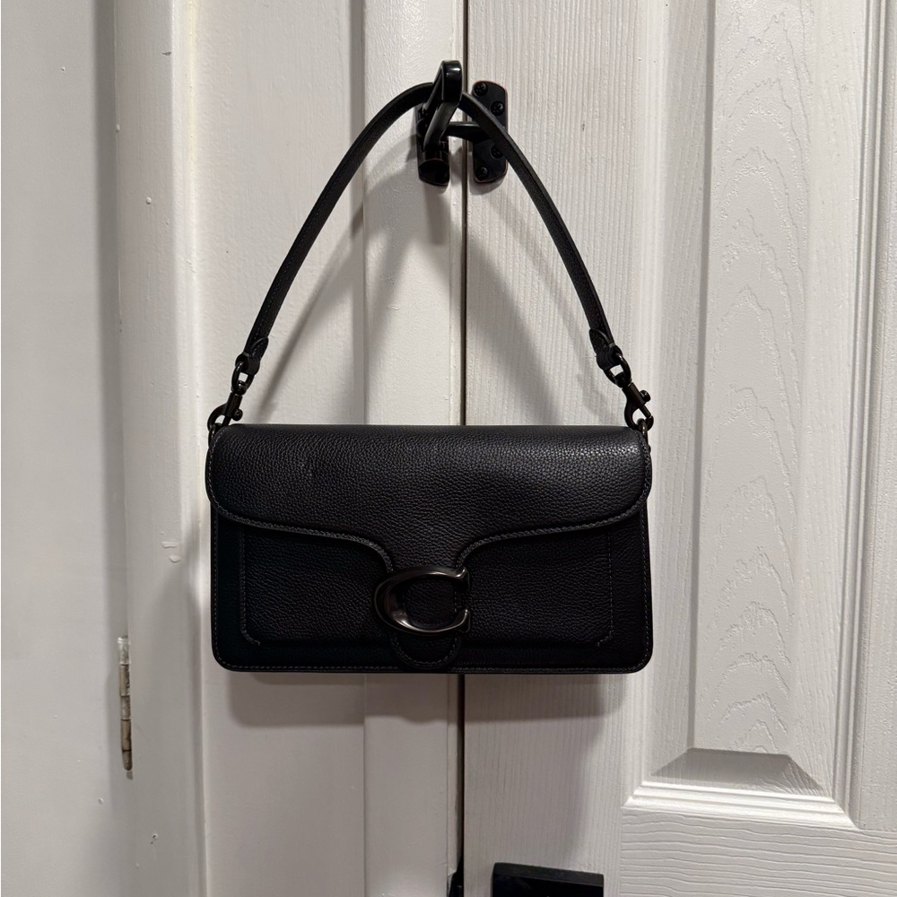 Coach Black Leather Shoulder Bag